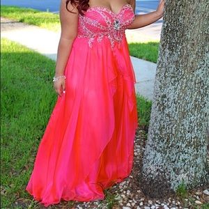 Beautiful bedazzled prom dress, only worn once!